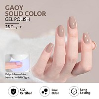 Gaoy Brown Gel Nail Polish 16Ml Soak Off Gel Polish Uv Light Cure For Nail Art Diy Manicure At Home 2072 French Mocha