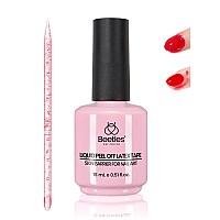 Beetles Gel Polish 15Ml Latex Liquid Nail Peel Off Cuticle Guard For Nail Polish With Plastic Nail Care Stick For Nail Art Aird