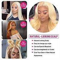 Arietis 613 Blonde Glueless Wigs Human Hair Pre Plucked 13X4 Hd Transparent Lace Front Wigs Human Hair 250 Density Body Wave Fr