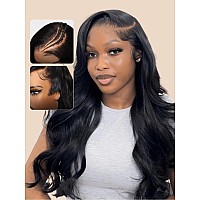 Beauty Forever Pre Everything Glueless Frontal Wig 13X4 Pre Cut Lace Front Wigs Body Wave Human Hair Put On And Go Hd Lace Bye B