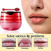 4 Pcs Lip Balm Honey Pot Honey Strawberry Moisturizing Lip Mask Reduces Lip Lines Prevention Dry And Cracked Lip Scrubs Exfo