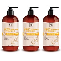 Soapbox Moisturizing Body Lotion Sweet Orange Vitamin C With Sunflower Oil And Shea Butter Pack Of 3 Hand Lotion Bottles Ve