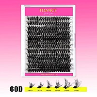 Tdance Thick Lash Clusters 60D Thick Eyelash Clusters D Curl Wispy Individual Lashes 1020Mm Cluster Eyelash Extensions False Mi