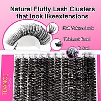 Tdance Thick Lash Clusters 60D Thick Eyelash Clusters D Curl Wispy Individual Lashes 1020Mm Cluster Eyelash Extensions False Mi