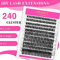 Tdance Cluster Lashes Diy Eyelash Extensions Lash Clusters Individual Reusable Soft Comfortable Diy Lash Extensions At Hometh