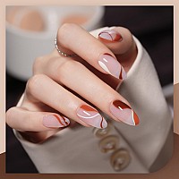 Gaoy Hot Fudge Jelly Gel Nail Polish Of 6 Transparent Nude Brown Orange Pumpkin Colors Sheer Gel Polish Kit For Salon Gel Manicu