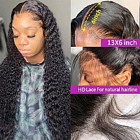 30 Inch 13X6 Lace Front Wigs Human Hair 200 Density Mongolian Kinky Curly Lace Front Wig Hd Lace Wig Unprocessed Virgin Human H