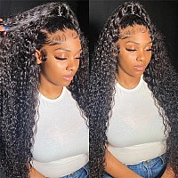 13X6 Lace Front Wigs Human Hair 200 Density Mongolian Kinky Curly Lace Front Wig Hd Lace Wig Unprocessed Virgin Human Hair Wigs