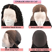 13X6 Hd Lace Front Wigs 200 Density Mongolian Kinky Curly Lace Front Wig Undetectable Lace Human Hair Wig For Black Women Unpro