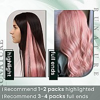 Runature U Tip Hair Extensions Human Hair 22 Inch K Tip Hair Extensions Real Human Hair U Tip Extensions Pink Utip Human Hair Ex