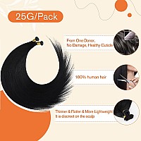 Full Shine Geniu Weft Human Hair Extensions Sew In Virgin Hair Weft Extensions Color Jet Black 1 Hand Tied Hair Extensions Soft