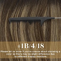 Ve Sunny Black Ombre Tape In Hair Extensions Invisible Tape In Extensions Human Hair Natural Black Roots To Dark Brown Mix Ash B