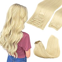 Goo Goo Clip In Hair Extensions Real Human Hair Remy Human Hair Extensions Clip Ins For Women Natural Human Hair 20Inch 150G