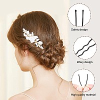 Tsmaddts Hair Pins For Women 24 Inch U Shaped Hair Pin 50Pcs Brown And 50Pcs Balck Ballet Bun Pin With Storage Box