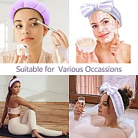 Chanaco Spa Headband Set Of 2 Face Wash Headband And Wristbands For Women Microfiber Material Water Absorption Skincare Yo