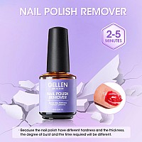 Gellen Gel Nail Polish Remover 2 Pack Professional Gel Polish Remover For Nails Quick Easy Polish Remover In 35 Minutes No