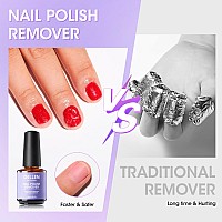 Gellen Gel Nail Polish Remover 2 Pack Professional Gel Polish Remover For Nails Quick Easy Polish Remover In 35 Minutes No