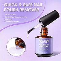 Gellen Gel Nail Polish Remover 2 Pack Professional Gel Polish Remover For Nails Quick Easy Polish Remover In 35 Minutes No