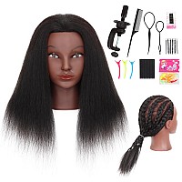 Mannequin Head With Human Hair 14 Cosmetology Manikin Doll Head With 100 Real Human Hair For Braiding Hairdresser Practice St