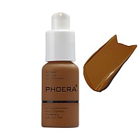 Phoera Foundation Longlasting Waterproof Oil Full Coverage Flawless Soft Matte Liquid Foundation1Pcs112 Toffee