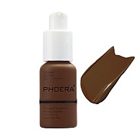 Phoera Foundationflawless Soft Matte Liquid Foundation 24 Hr Oil Control Concealer Foundation Makeup1Pcs114 Ebony