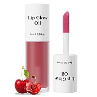 Mxnslwa Plumping Lip Oil Long Lasting Hydrating Lip Stain Lip Balm Cherry Fruit Revitalizing Transparent Lip Care Oil For Dry