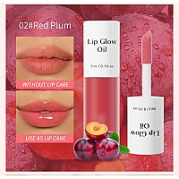 Mxnslwa Plumping Lip Oil Long Lasting Hydrating Lip Stain Lip Balm Revitalizing Transparent And Tinting Lip Care Oil For Dry L