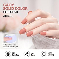 Gaoy Nude Coral Green Gel Nail Polish Set 6 Colors Milky White Blue Olive Soak Off Gel Polish Kit For Salon And Nail Art Diy At