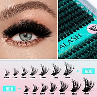 Vavalash Lash Clusters Kit 60D80D 1016Mm Cluster Lashes Wispy Volume Individual Lashes Lash Bond And Seal Glue Lash Tweezer