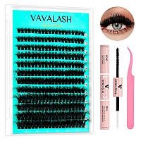 Vavalash Lash Clusters Kit 60D 1020Mm Cluster Lashes Wispy Volume Individual Lashes Lash Bond And Seal Glue Lash Tweezer For