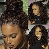 Beauty Forever Preeverything Glueless Frontal Wig 13X4 Reddish Brown Curly Pre Cut Lace Front Wigs Bye Bye Knots Put On And Go