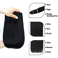 Clip In Hair Extensions Real Human Hair 120G Straight Clip Ins 100 Unprocessed Full Head Human Hair Brazilian Remy Human Hair 8