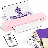 Phofuta Tattoo Printer For Skin Tattoo Supplies Kit For Beginnerskids Artists Temporary Tattoos Adult Printer With 10Pcs Ta