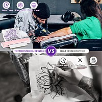 Phofuta Tattoo Printer For Skin Tattoo Supplies Kit For Beginnerskids Artists Temporary Tattoos Adult Printer With 10Pcs Ta