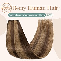 Benehair 8Pcs 10Inch Clip In Hair Extensions Seamless Light Clip On Real Hair Straight Hair Extensions Real Human Hair Weft Remy