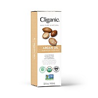 Cliganic Organic Argan Oil For Hair Face Skin Bulk 32Oz With Pump 100 Pure Cold Pressed