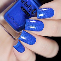 Whats Up Nails Moody Duty Nail Polish Bright Blue Base With Blue To Purple Irisdescent Shimmer Lacquer Varnish Made In Usa 12