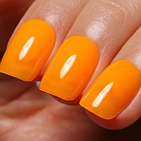 Ozzeal Neon Gel Polish 05 Fl Oz Neon Orange Gel Nail Polish Bright Spring Summer Soak Off Led Uv Gel Nail Polish Art Starter Ma