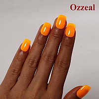 Ozzeal Neon Gel Polish 05 Fl Oz Neon Orange Gel Nail Polish Bright Spring Summer Soak Off Led Uv Gel Nail Polish Art Starter Ma