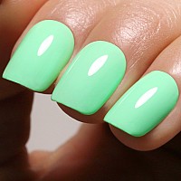 Ozzeal Gel Polish 05 Fl Oz Light Pastel Green Gel Nail Polish Macaron Spring Summer Soak Off Led Uv Gel Nail Polish Art Starter