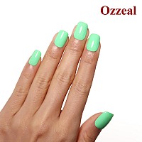 Ozzeal Gel Polish 05 Fl Oz Light Pastel Green Gel Nail Polish Macaron Spring Summer Soak Off Led Uv Gel Nail Polish Art Starter