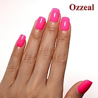 Ozzeal Neon Gel Polish 05 Fl Oz Neon Pink Gel Nail Polish Bright Spring Summer Soak Off Led Uv Gel Nail Polish Art Starter Mani