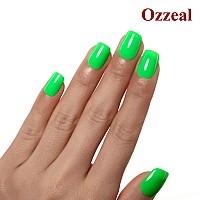 Ozzeal Neon Gel Polish 05 Fl Oz Neon Green Gel Nail Polish Bright Spring Summer Soak Off Led Uv Gel Nail Polish Art Starter Man