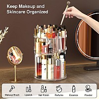 Famitree 360 Rotating Makeup Organizer Diy 7 Adjustable Layers Spinning Holder Large Capacity Cosmetic Storage Box Skincare Pe