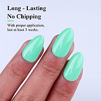 Imtiti Pastel Gel Nail Polish 05 Fl Oz Pastel Mint Green Gel Polish Soak Off Led U V Nail Gel Polish Spring Summer Easter Gel