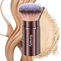 Makeup Brush Kabuki Face Brushes Retractable Travel Blush Brush Portable Flawless For Foundation Powder Blush Bronzer Buffing