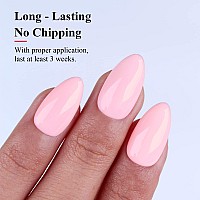 Imtiti Pastel Gel Nail Polish 05 Fl Oz Pastel Milky Pink Gel Polish Soak Off Led U V Nail Gel Polish Spring Summer Easter Gel N