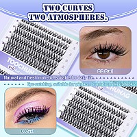 Lash Clusters Ccd Mix Curl Wispy Cluster Eyelash Extensions 132Pcs 816Mm Diy Lash Extension Natural Eyelash Clusters Individua