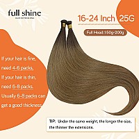 Full Shine Genius Weft Hair Extensions Sew In Hair Extensions Machine Remy Straight Hair Weft Extensions Virgin Human Hair Exten