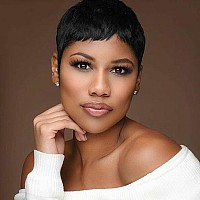 Vck Short Human Hair Wigs For Black Women Short Bob Human Hair Wigs Pixie Cut Wigs For Black Women Black Layered Wigs Brazilian